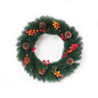 Lighted Christmas Window Wreath