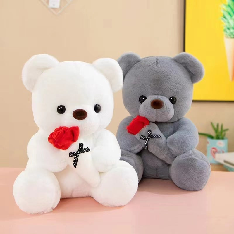 Rose Bear Plush Doll