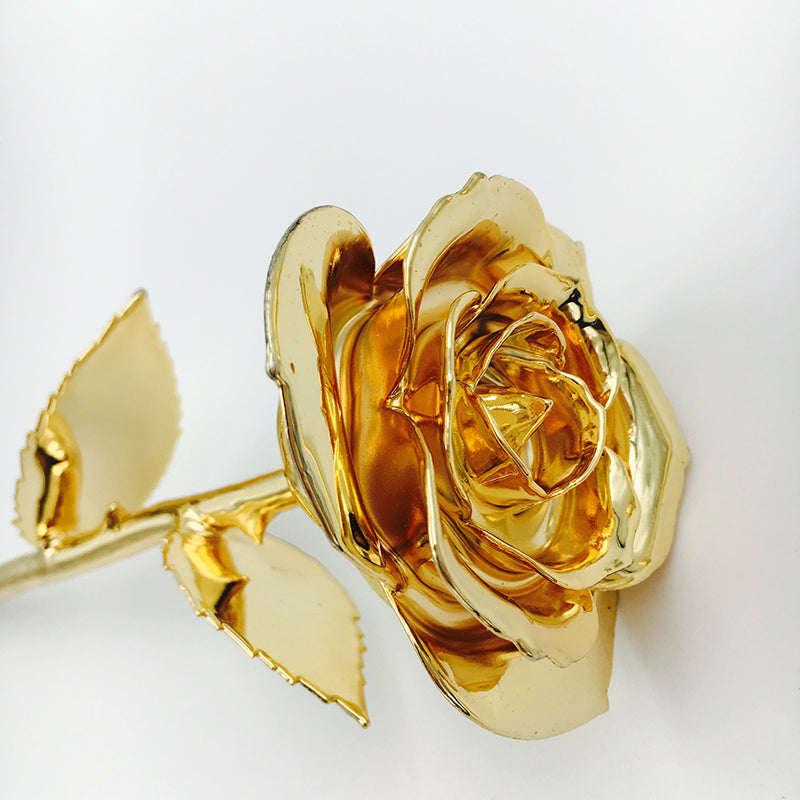 Christmas Valentine's Day Birthday Gift 24K Full Gold Plated Rose