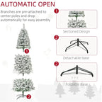 1. SnowFrost 9FT Pre-Lit Slim Christmas Tree