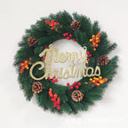 Lighted Christmas Window Wreath
