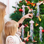 Coastal-Themed Sea Urchin Holiday Hanging Decor (4-Pack)