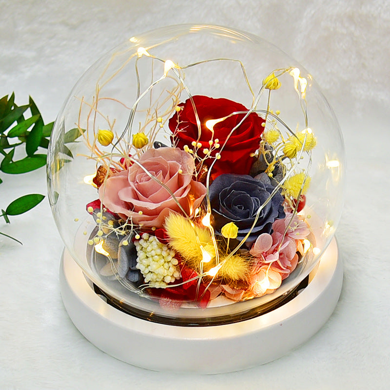 Flower Glass Dome Gift