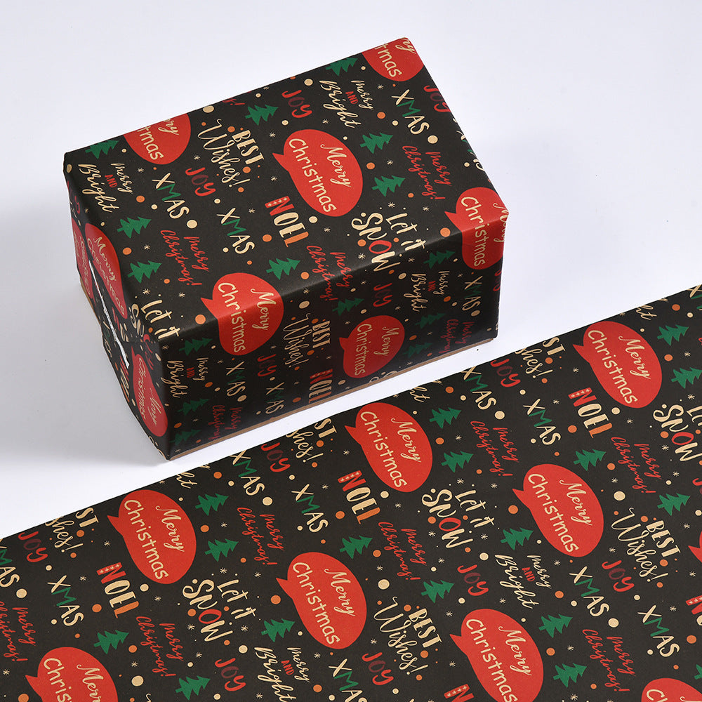 Christmas Kraft Wrapping Paper