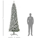 1. SnowFrost 9FT Pre-Lit Slim Christmas Tree