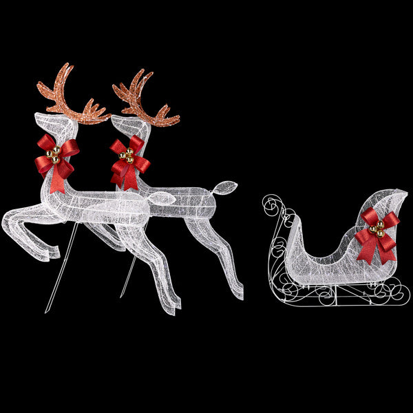 Lumina Reindeer & Sleigh LED Holiday Display
