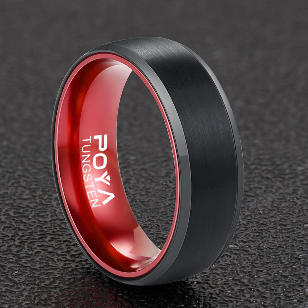 Red Core Tungsten Ring
