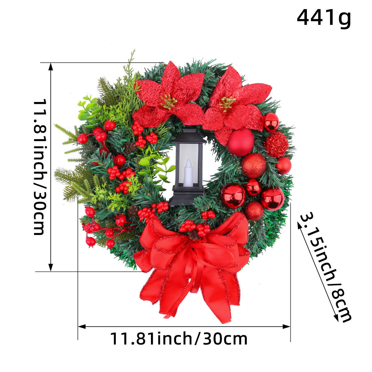 Holiday Floral Wreath & Garland – Semi-Handmade Christmas Decor