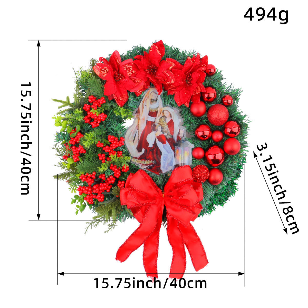 Holiday Floral Wreath & Garland – Semi-Handmade Christmas Decor