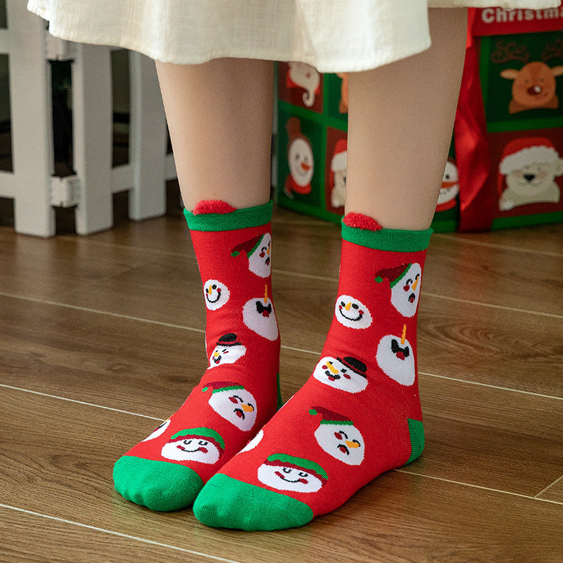 Festive Cartoon Socks