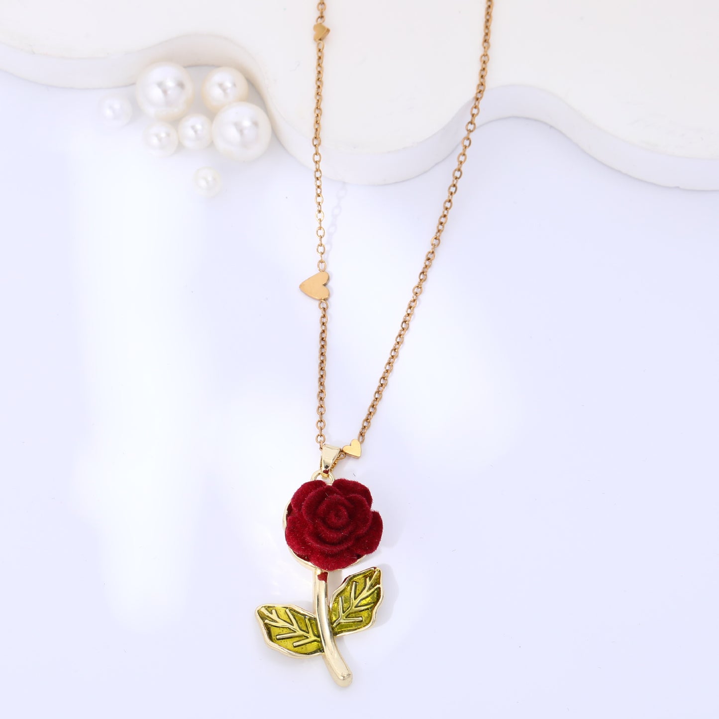 Baroque Rose Necklace