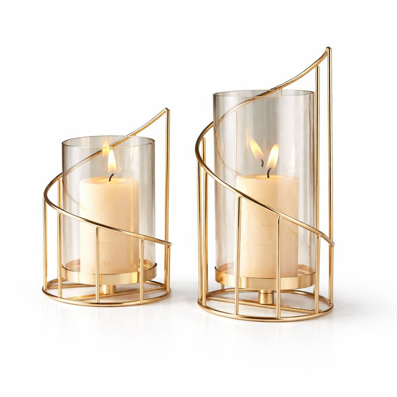 Nordic Romantic Candle Holder Ornaments Wrought Iron Candle Decoration Vase Ornaments