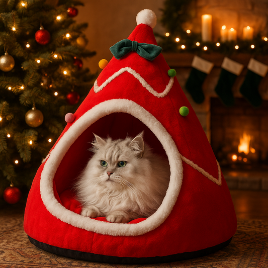 Christmas Tree House Cozy Pet and Dog