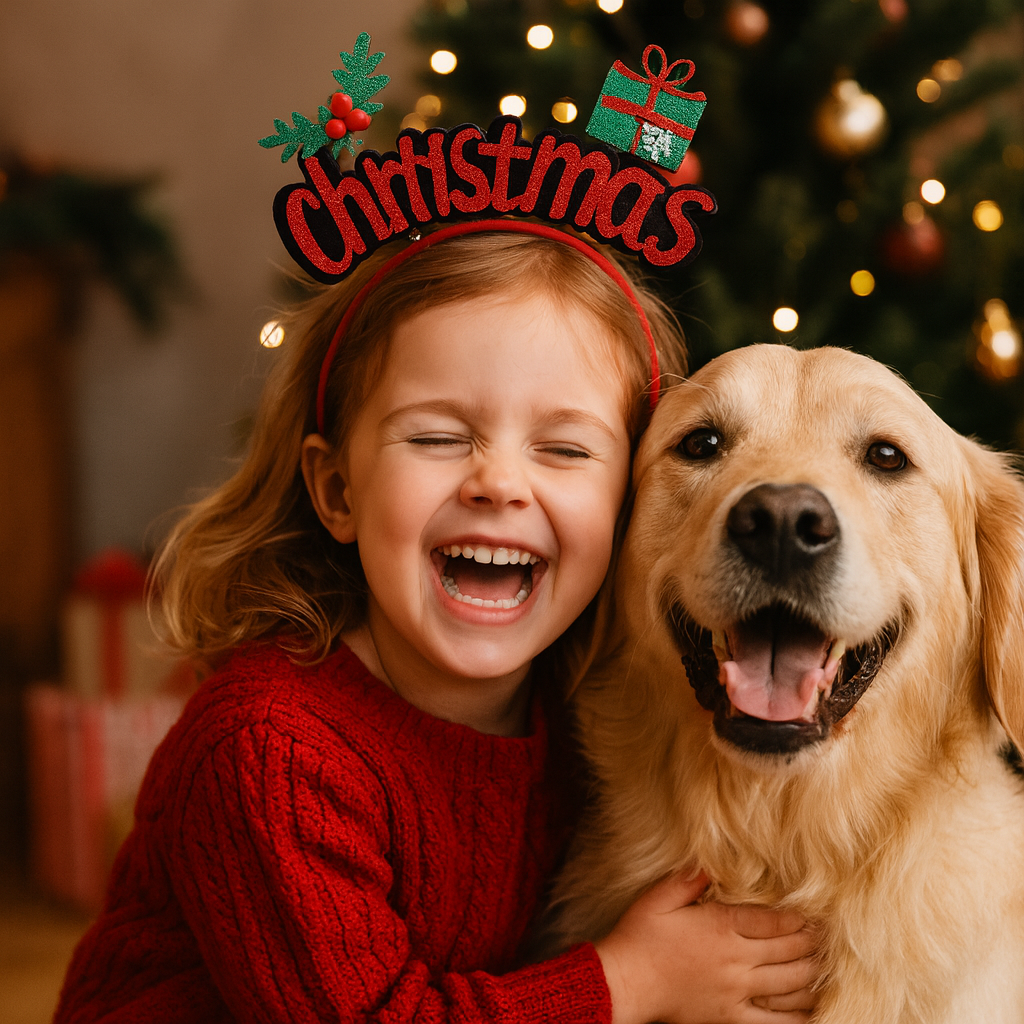 Merry Christmas Antler Hairband