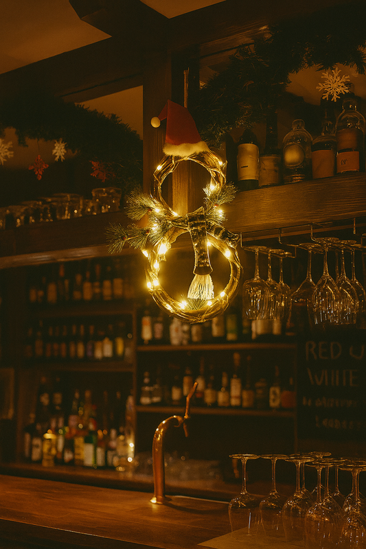 Christmas Decorations With Lights Vine Ring Garland Pendant