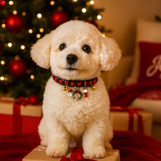 Christmas Pet Collar Cat Scarf