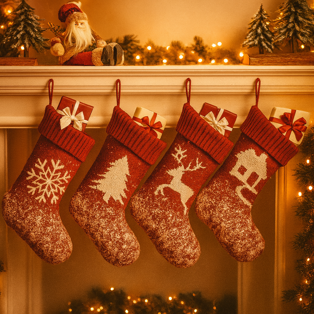 Red Christmas Hanging Stocking