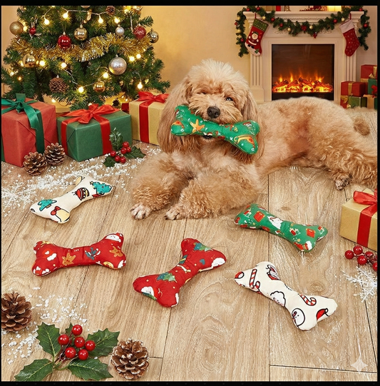 Pet Christmas Gift Dog Relieving Stuffy Molar Plush Toy