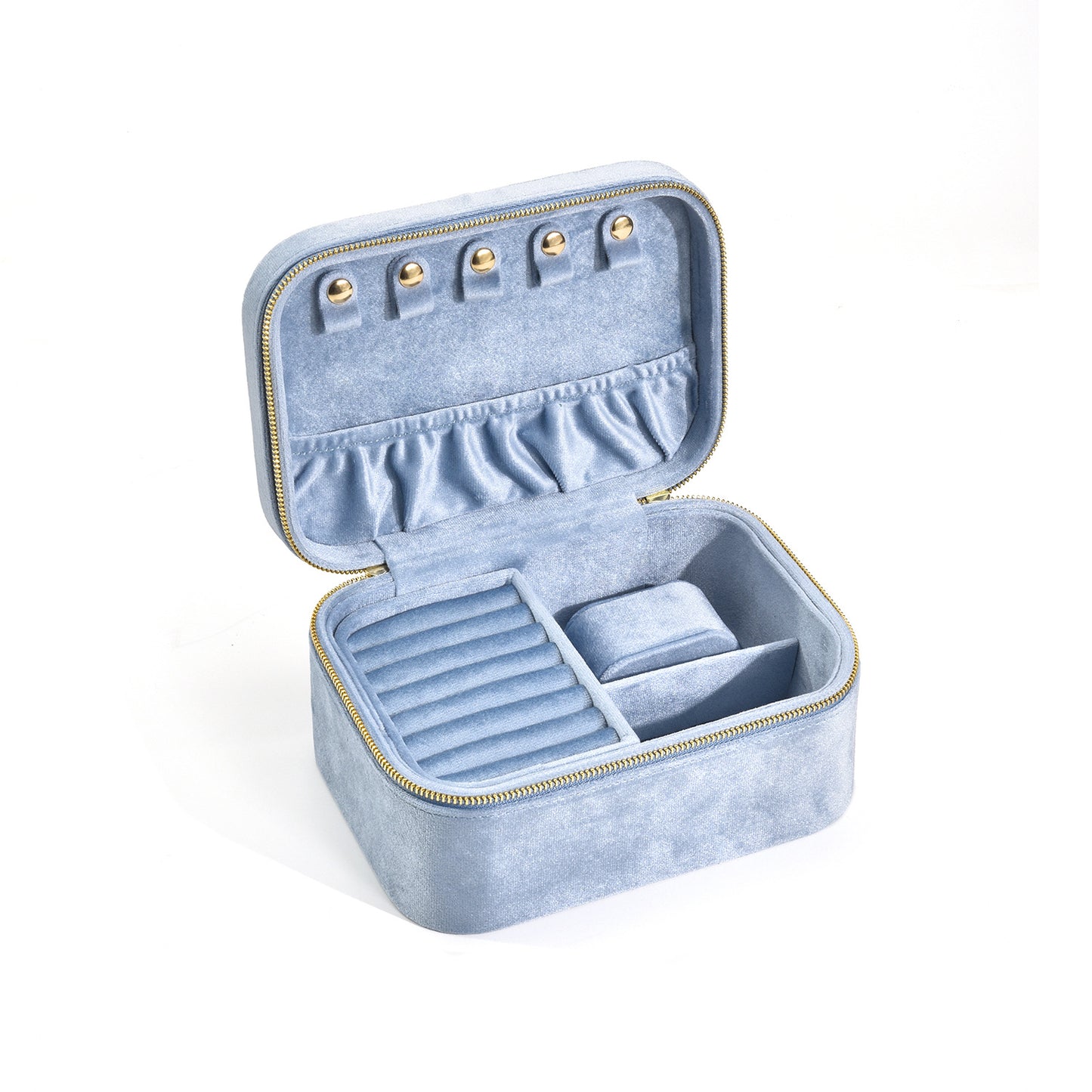 Double Layer Velvet Jewelry Box, Home Retro Multifunctional Large Capacity Jewelry Storage Box