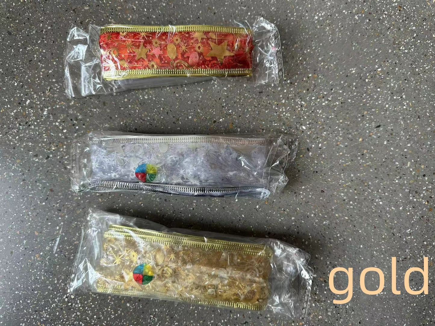 Silk Ribbon LED Christmas Tree Light String – Battery Powered Decorative Lights