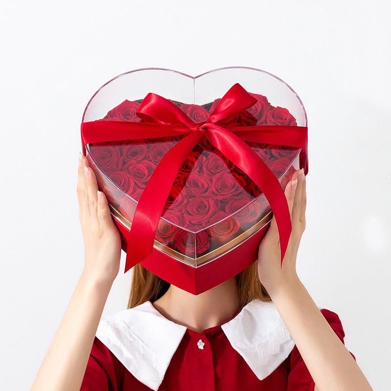 Transparent Valentine Flower Box