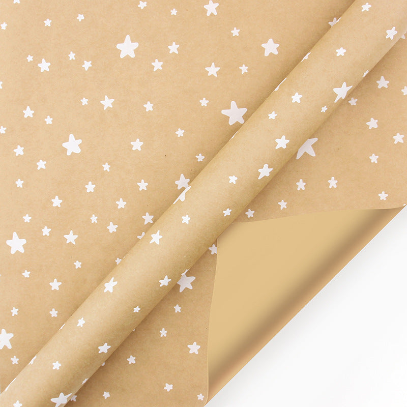Retro Christmas Kraft Wrap