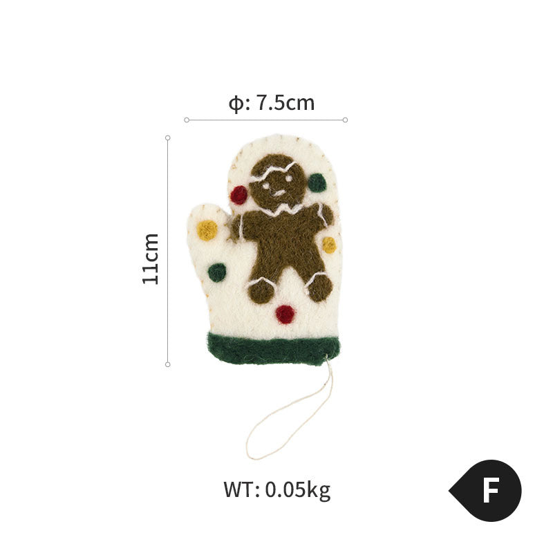 Cute Gloves Felt Ornaments Christmas Tree Holiday Decorative Ornaments