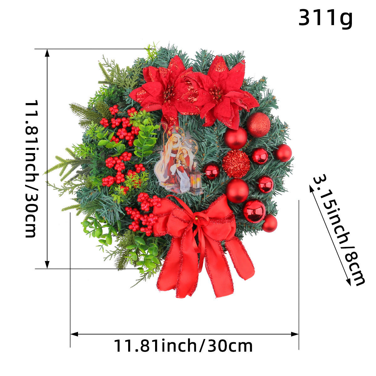Holiday Floral Wreath & Garland – Semi-Handmade Christmas Decor
