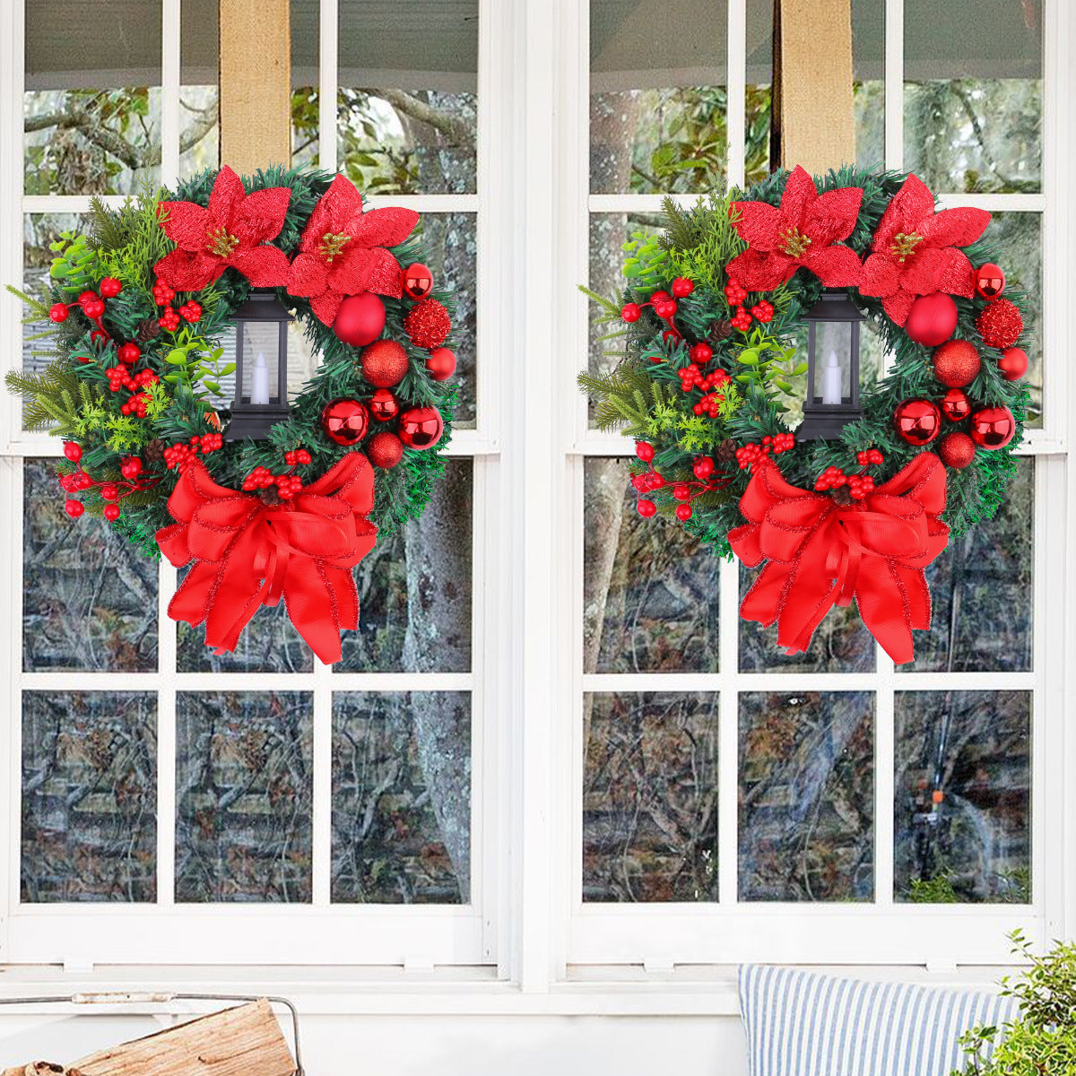 Holiday Floral Wreath & Garland – Semi-Handmade Christmas Decor