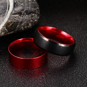 Red Core Tungsten Ring