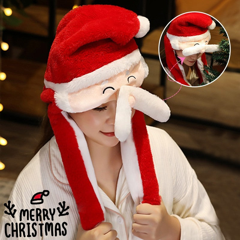 Movable Plush Xmas Hat