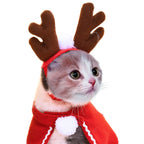 Pet Christmas Cloak Hat Holiday Suit