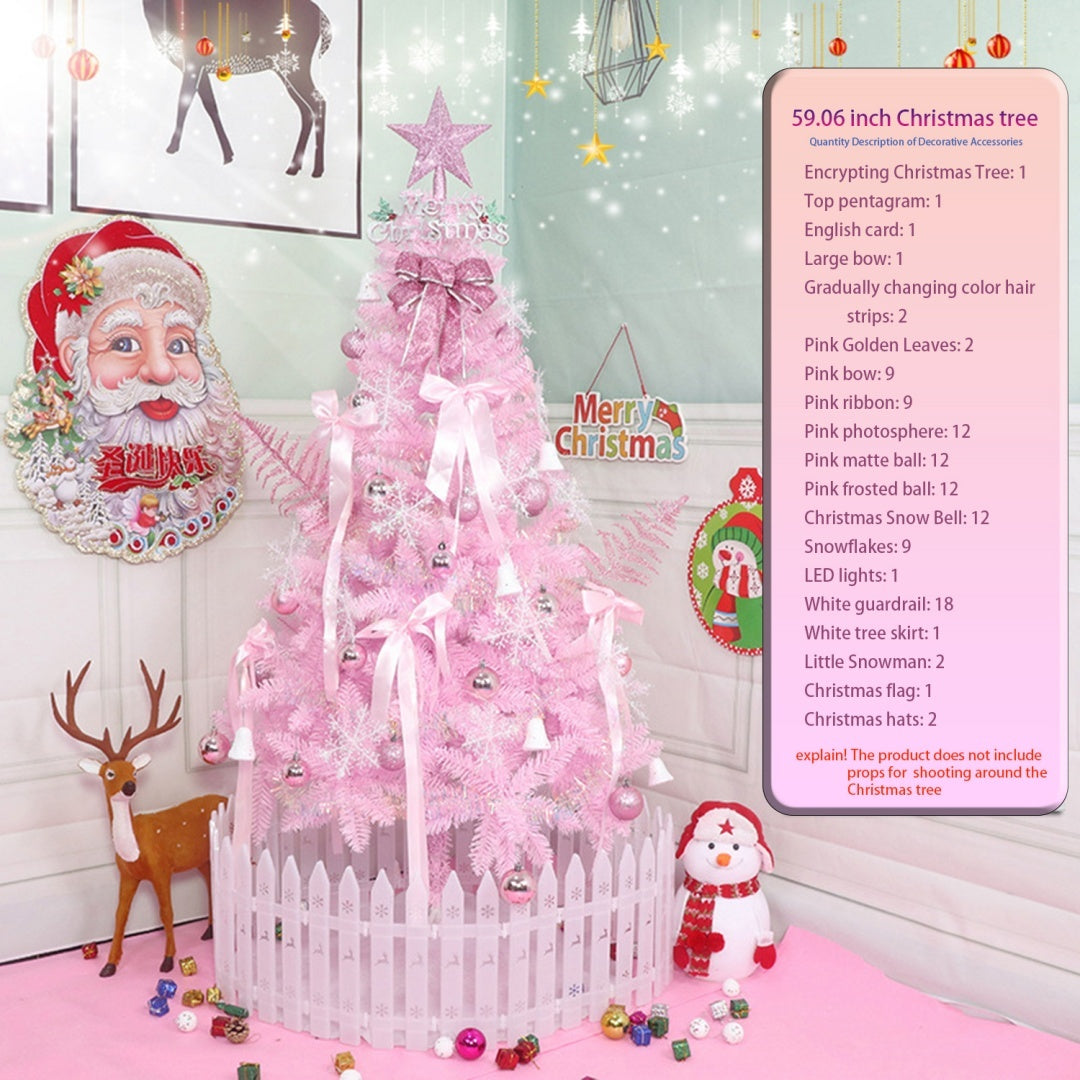 Enchanted Blush Pink Christmas Tree – Dreamy Holiday Decor