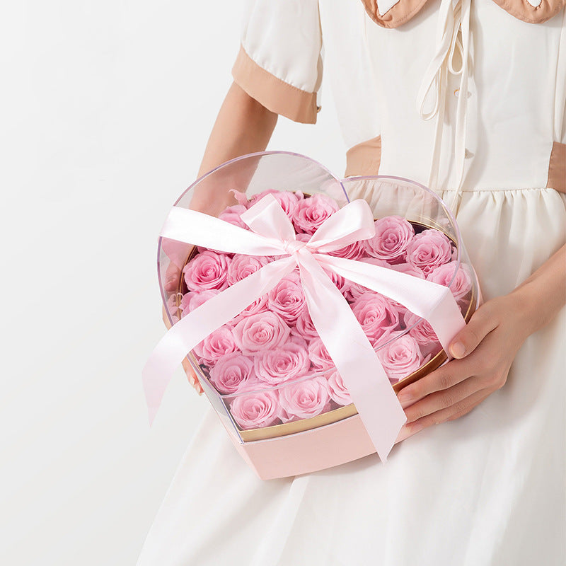 Transparent Valentine Flower Box