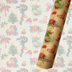 Printed Holiday Wrap Paper