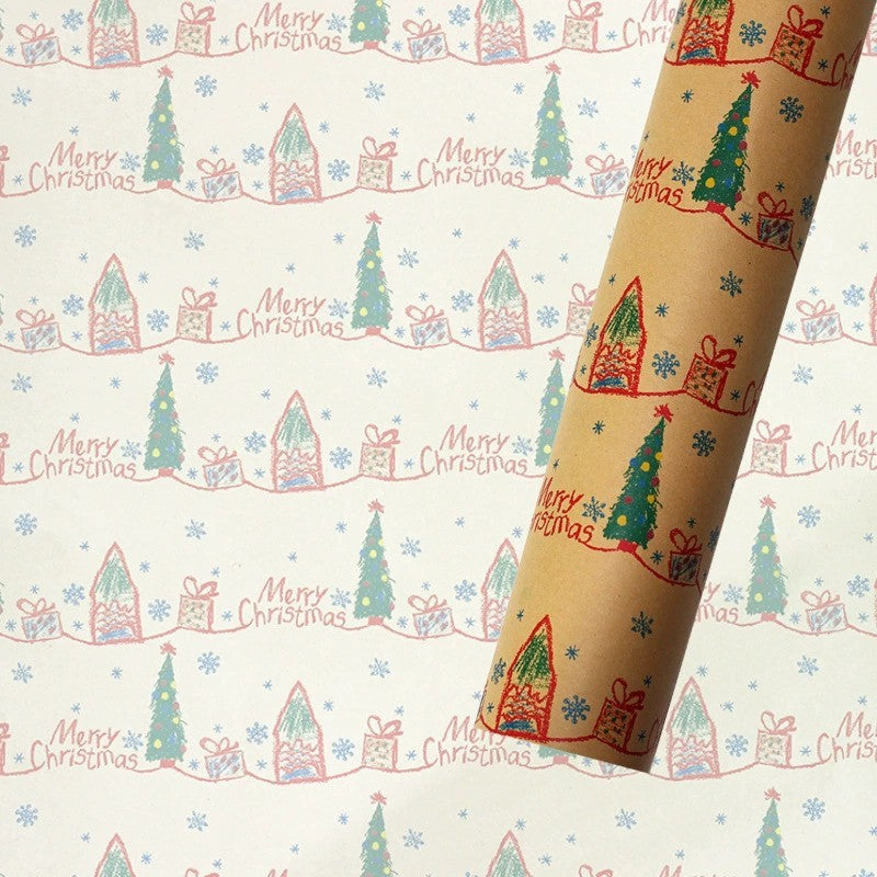 Printed Holiday Wrap Paper