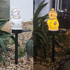Solar Snowman Garden Stake Light – Outdoor Christmas Landscape Lamp
