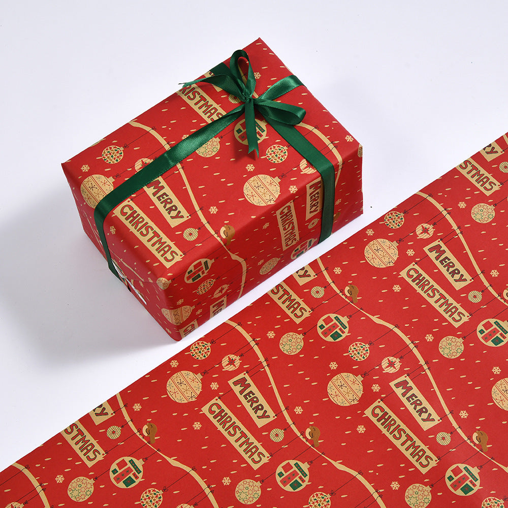 Christmas Kraft Wrapping Paper