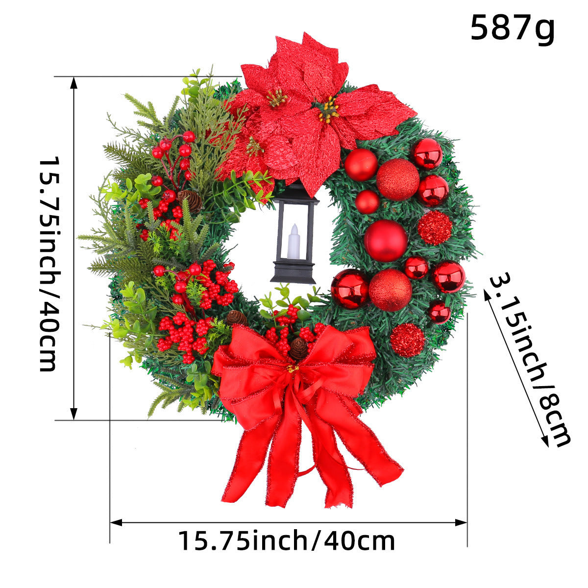 Holiday Floral Wreath & Garland – Semi-Handmade Christmas Decor