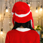 Movable Plush Xmas Hat