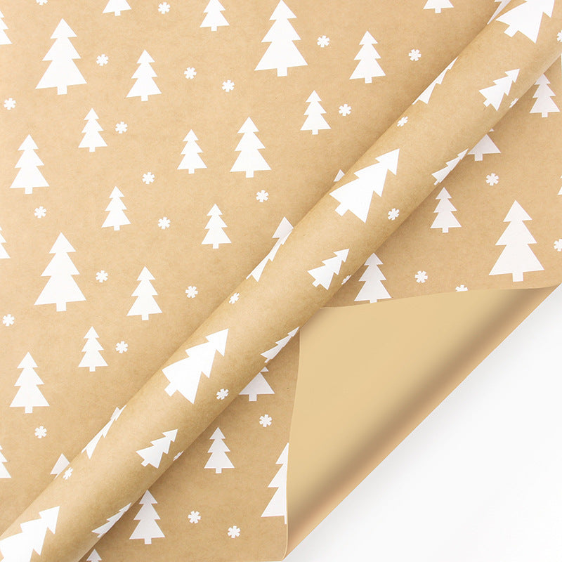 Retro Christmas Kraft Wrap