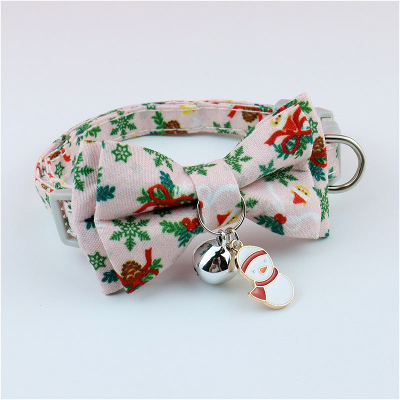 Christmas Bow Collar