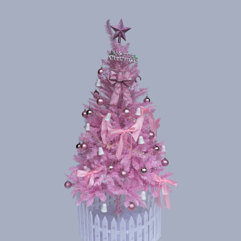 Enchanted Blush Pink Christmas Tree – Dreamy Holiday Decor