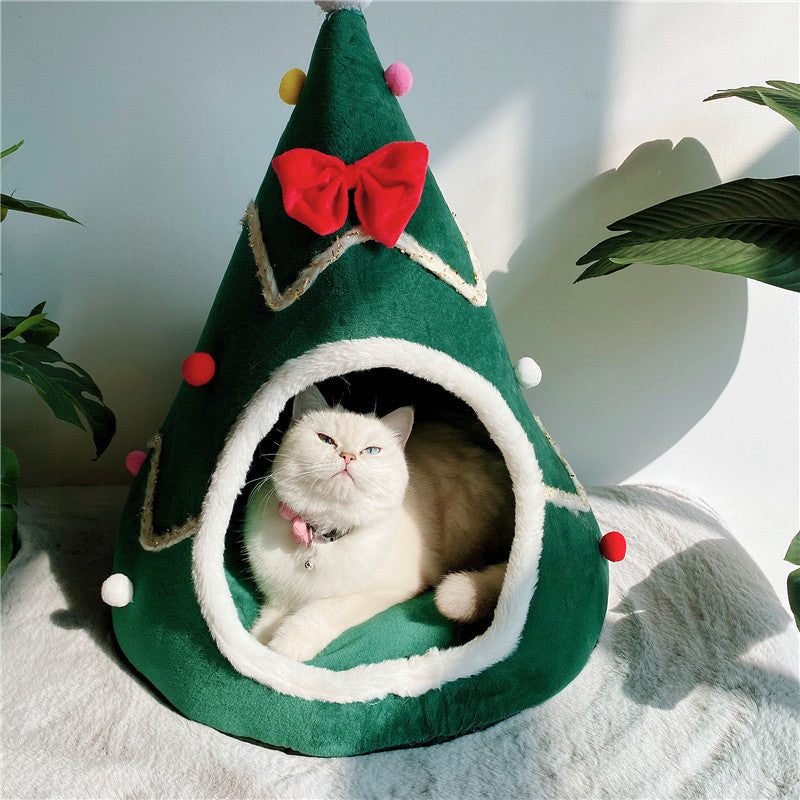 Christmas Tree House Cozy Pet and Dog