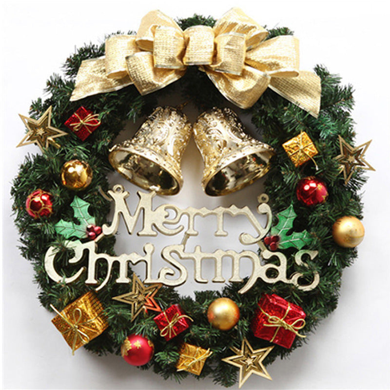 Premium Christmas Door Hanging Rattan Circle Wreath