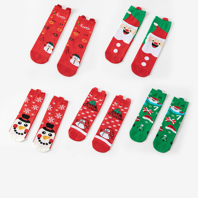 Festive Cartoon Socks