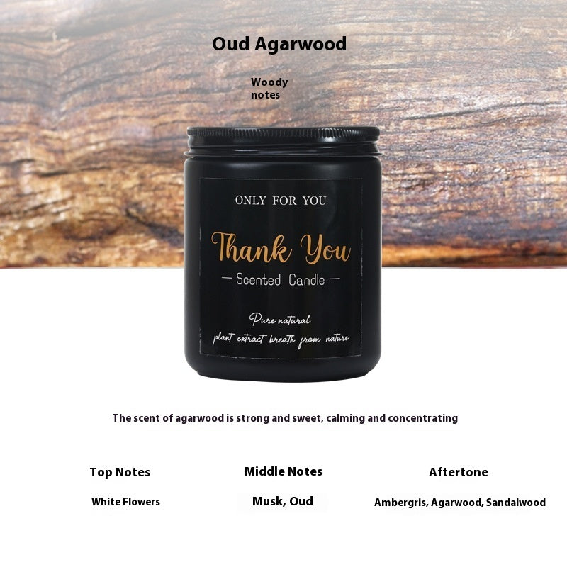 Black Glass Aroma Candle