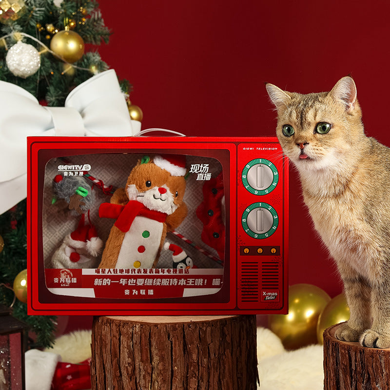 Holiday Teething & Bite-Resistant Pet Toy Gift Box