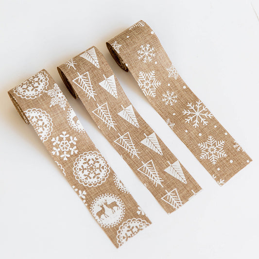 Christmas Burlap Ribbon