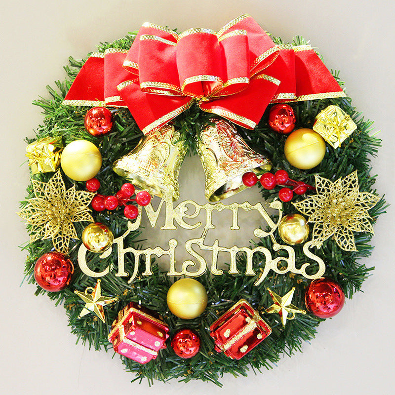 Premium Christmas Door Hanging Rattan Circle Wreath